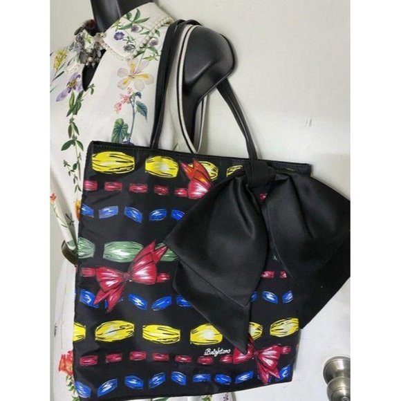 brighton bag black with multicolor nylon tote - Picture 5 of 8